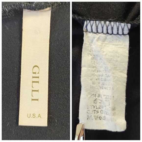 Gilli soft long sleeve open front black cardigan sz M - Picture 6 of 7